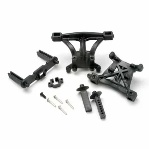 Traxxas Body mounts front rear/ body mount posts front rear/ 2.5x18mm screw pins (4)/ 4x10mm BCS (1)