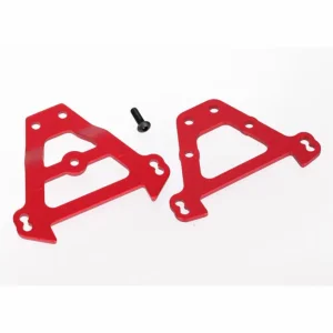 Traxxas Bulkhead tie bars front rear (red-anodized Aluminium)
