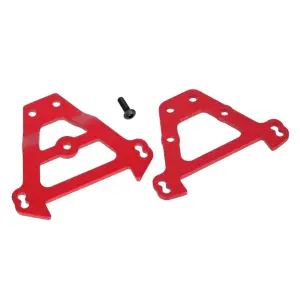 Traxxas Bulkhead tie bars front rear (red-anodized Aluminium)