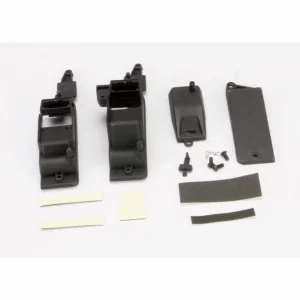 Traxxas Box receiver battery (2)/ cover/ foam pad adhesive/ charge jack plug (rubber)/ 4x8mm BCS (1)/ 4x12mm BCS (2) (contains both boxes to accommodate either AA battery holder or RX flat pack)