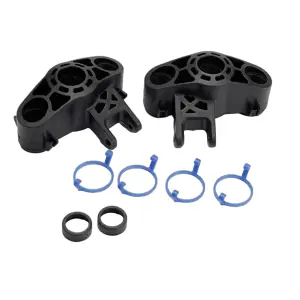 Traxxas Axle carriers left right (1 each) (use with larger 6x13mm ball bearings)/ bearing adapters (for 6x12mm ball bearings) (2)/ dust boot retainers (4)