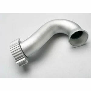 Traxxas Revo Exhaust Header / Manifold (tubular Aluminium silver-anodized) (TRX 2.5 2.5R)