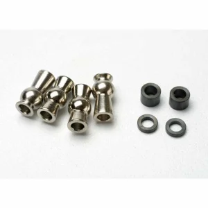 Traxxas Hollow ball tall centered (2)/ tall offset hollow ball (2)/ bump steer adjustment shims 3.5mm (2) 1.17mm (2)