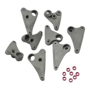 Traxxas Rocker arm set Progressive-2 (90-T)/ spacers (red Aluminium) (8)