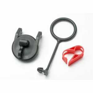 Traxxas Pull ring fuel tank cap (1)/ engine shut-off clamp (1)