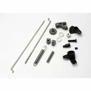 Traxxas Linkage set throttle brake Revo-Slayer (includes servo horns rod guides brake spring brake adjustment dial brake lever rods (wires) bellcrank throttle return spring hardware)