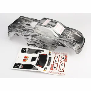 Traxxas Body Revo 3.3 ProGraphix (replacement for painted body. Graphics are printed requires paint final color application)/decal sheet