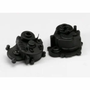 Traxxas Gearbox halves (front rear)/ rubber access plug/ shift detent ball/ spring/ 4mm GS/ shift shaft seal glued