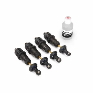Traxxas Hard-anodized PTFE-coated Aluminium GTR Shocks with TiN shafts (fully assembled w/o springs) (4) ** CLEARANCE **