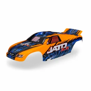 Traxxas Body, Jato, orange (painted, decals applied)