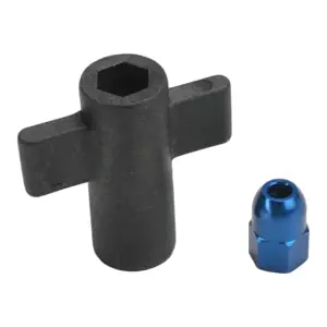 Traxxas Antenna crimp nut Aluminium (blue-anodized)/ antenna nut tools