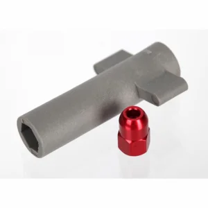Traxxas Antenna crimp nut Aluminium (red-anodized)/ antenna nut tools