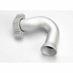 Traxxas Header exhaust (Jato) (tubular Aluminium clear anodized) (TRX 2.5 2.5R 3.3)