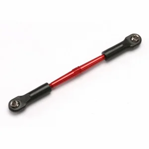 Traxxas Turnbuckle Aluminium (red-anodized) front toe link 61mm (1) (assembled with rod ends and hollow balls) (see part 5539X for complete set of Jato Aluminium turnbuckles)