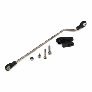 Traxxas Rudder pushrod assembled/ servo horn/ 3x18mm BCS (stainless) (1)/ 3x15mm CS (stainless) (1)/ 3x6mm CS (stainless) (1)/ NL 3.0 (1)