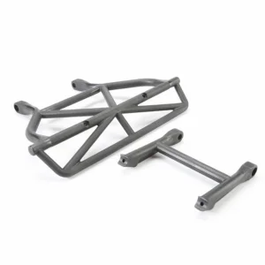 Traxxas Bumper rear/ bumper mount rear (black)