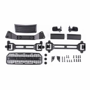 Traxxas Body accessories kit, 2017 Ford Raptor (includes grille, hood insert, side mirrors, + mounting hardware) (includes latches and latch mounts for clipless mounting)