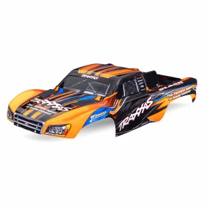 Traxxas Body, Slash 2WD (also fits Slash VXL + Slash 4X4), orange (painted, decals applied) (assembled with front + rear latches for clipless mounting)