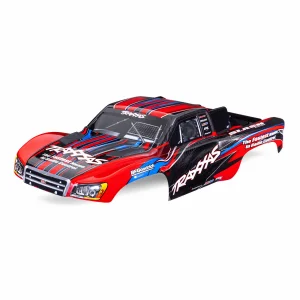 Traxxas Body, Slash 2WD (also fits Slash VXL + Slash 4X4), red (painted, decals applied) (assembled with front + rear latches for clipless mounting)