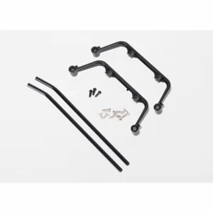 Traxxas Landing skid set (black-anodized)/ screws (4) (assembled)