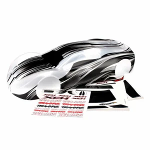 Traxxas Body XO-1 ProGraphix (graphics are printed requires paint final color application) / wing / wing uprights (2) / washers (2) / decals