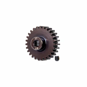 Traxxas Gear, 27-T pinion (machined, hardened steel) (1.0 metric pitch) (fits 5mm shaft)/ set screw