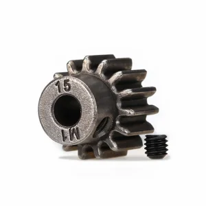 Traxxas Hardened Pinion Gear - 15T - 1 Mod Pitch - 5mm Bore (Compatible With Steel Spurs)
