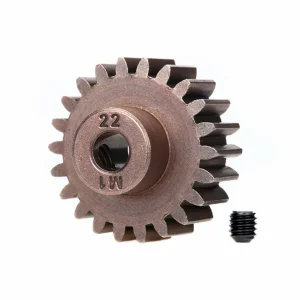 Traxxas Hardened Pinion Gear - 22T - 1 Mod Pitch - 5mm Bore (Compatible with steel spur gears)
