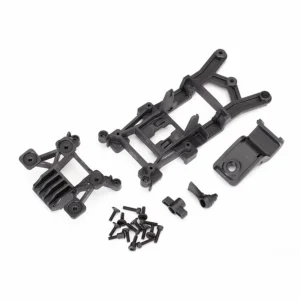 Traxxas Body mounts front rear/ 3x12mm CS (4)/ 3x12mm shoulder screw (2)/ 3x10mm flat-head machine screw (8)/ 3x12mm BCS (1)