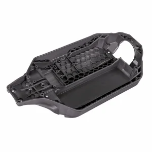 Traxxas Chassis, charcoal gray (162mm long battery compartment) (fits flat style battery packs) (use only with 7430R front bulkhead + 6726X battery hold-down)