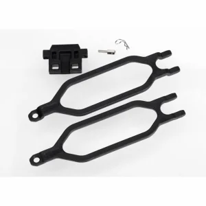 Traxxas Hold down battery (2)/ hold down retainer/ battery post/ angled body clip