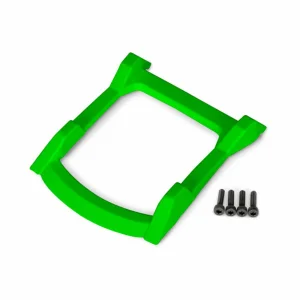 Traxxas Skid plate roof (body) (green)/ 3x12 CS (4)