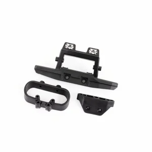 Traxxas Bumper, rear / bumper mount (fits 4WD Rustler) (for LED light kit installation)