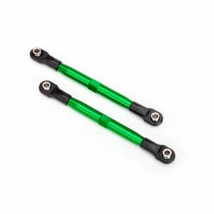 Traxxas Toe links (TUBES green-anodized 7075-T6 Aluminium stronger than titanium) (87mm) (2)/ rod ends rear (4)/ rod ends front (4)/ Aluminium wrench (1) ** CLEARANCE **