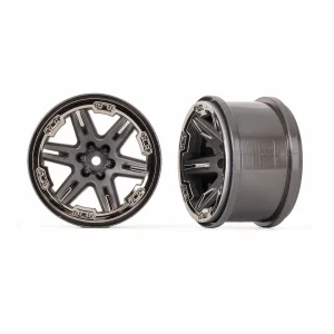 Traxxas RXT 2.8 Wheels - Charcoal Grey / Black Chrome (2)