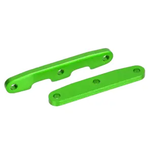 Traxxas Bulkhead tie bars front rear Aluminium (green-anodized)
