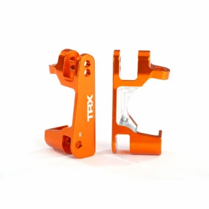 Traxxas Caster blocks (c-hubs), 6061-T6 aluminium (orange-anodized), left + right