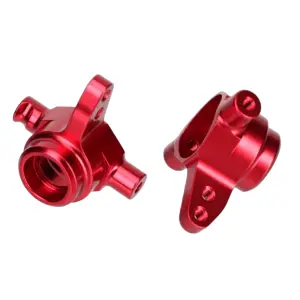 Traxxas 6061-T6 Aluminium Steering blocks (red-anodized)