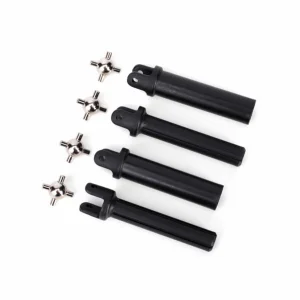 Traxxas Half shafts heavy duty (external splined (2)/ internal splined (2)/ metal u-joints (4)
