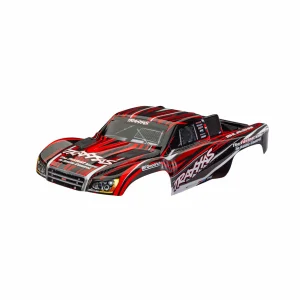 Traxxas Body, Slash 4X4 (also fits Slash VXL + Slash 2WD), red (painted, decals applied) (assembled with front + rear latches for clipless mounting)