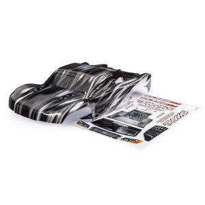 Traxxas Body, Slash 4X4, ProGraphix (graphics are printed, requires paint + final color application)/ body mount latch (front + rear)/ latch mounts/ decal sheet