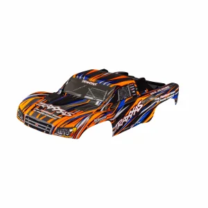 Traxxas Body, Slash 4X4 (also fits Slash VXL + Slash 2WD), orange (painted, decals applied) (assembled with front + rear latches for clipless mounting)