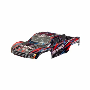 Traxxas Body, Slash 4X4 (also fits Slash VXL + Slash 2WD), red (painted, decals applied) (assembled with front + rear latches for clipless mounting)