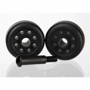 Traxxas Wheels (2)/ axle (1) (for wheelie bar 6978)