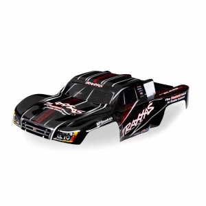 Traxxas Body, 1:16 Slash 4X4, black (painted, decals applied)