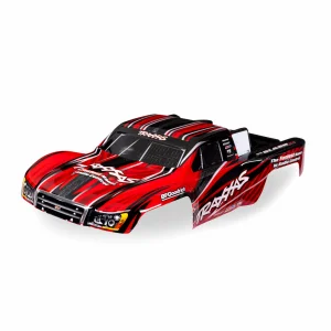 Traxxas Body, 1:16 Slash 4X4, red (painted, decals applied)