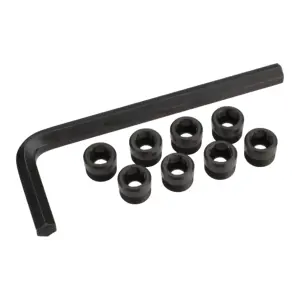 Traxxas Aluminium caps pivot ball (threaded Aluminium hard-anodized with PTFE-coating) (8)/ hex wrench 5mm