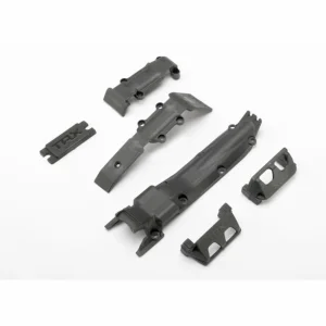 Traxxas Skidplate set front (1)/ rear (1)/ transmission (1)/ steering servo guards (2) / steering servo cover plate (1)