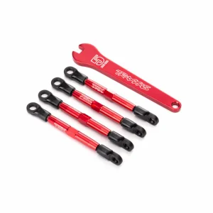 Traxxas Aluminium toe links red-anodized