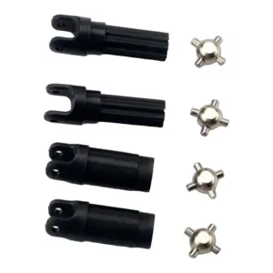 Traxxas Half shafts left or right (internal splined half shaft (2)/external splined half shaft) (2)/ metal u-joints (4)